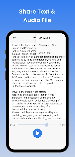 Text Speaker - Text to Speech Screenshot 2