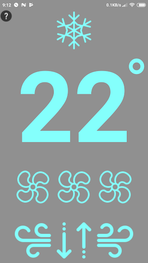 Remote 4 TOSOT AC No-Buttons NO-Settings.SWIPE/TAP Screenshot 3