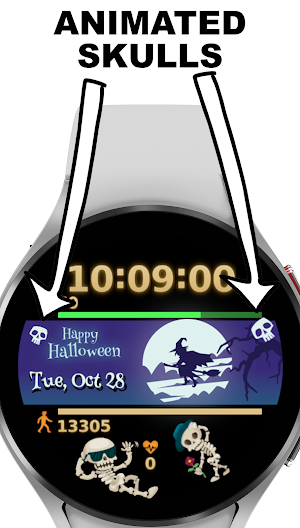 Halloween Wiz and Skeleton WF Screenshot 0