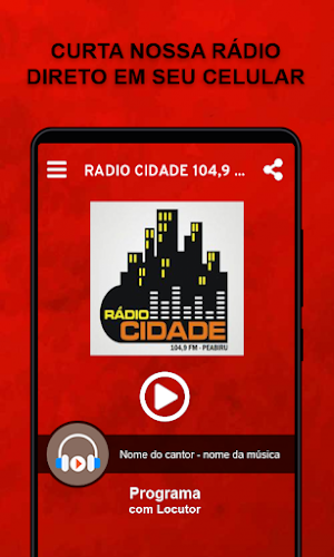 RADIO CIDADE 104,9 FM PEABIRU PR Screenshot 0