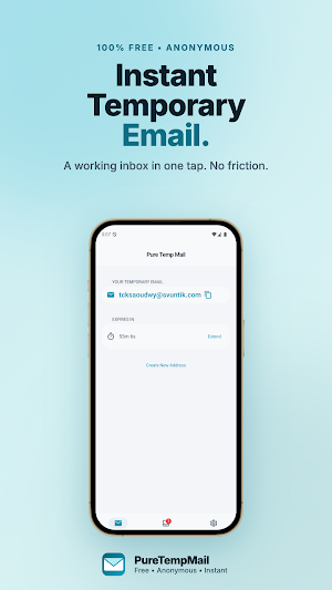 Temp Mail - PureTempMail Screenshot 0