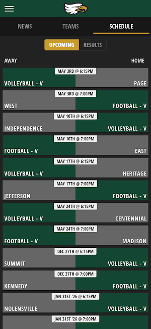 Ouachita Christian Athletics Screenshot 2