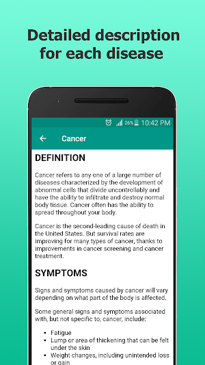 Disorder & Diseases Dictionary Offline Screenshot 2