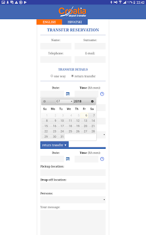 Croatia Airport Transfer Screenshot 2