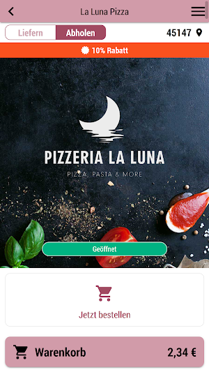 La Luna Pizza Screenshot 0