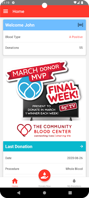 The Community Blood Center Screenshot 0