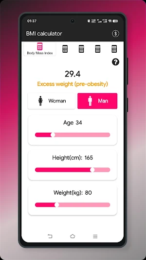 BMI - ideal weight calculator Screenshot 0