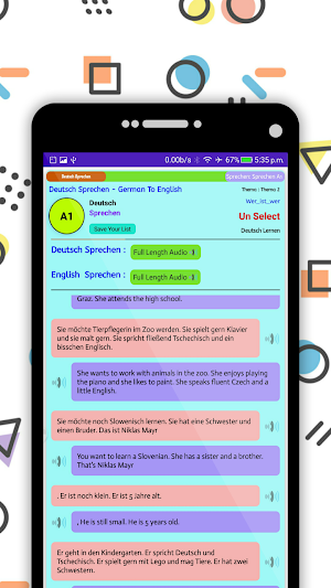Deutsch Sprechen b2 Screenshot 2