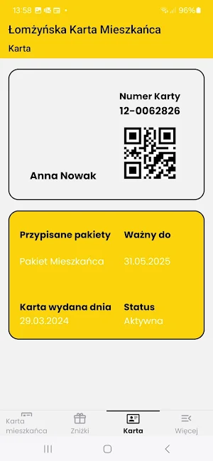 Łomżyńska Karta Mieszkańca Screenshot 3