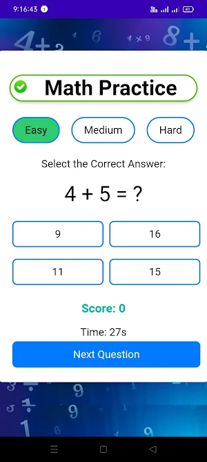 Math Practice : Quiz Screenshot 1