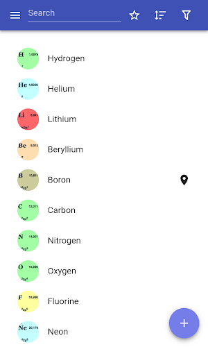 Chemical elements Screenshot 0