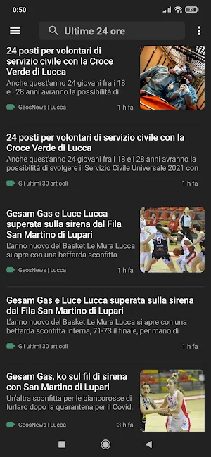 Lucca notizie Screenshot 2