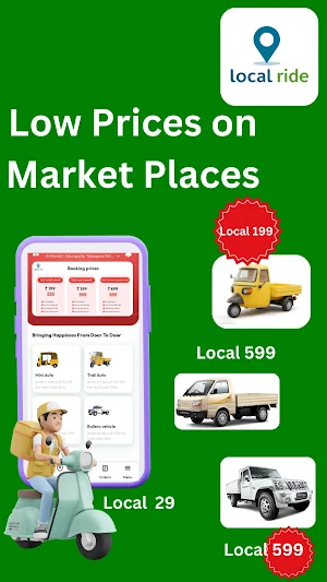 Localride: Parcel&FoodDelivery Screenshot 1