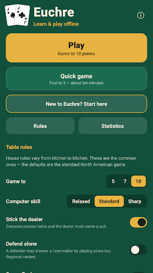 Euchre: Learn & Play Offline Screenshot 3