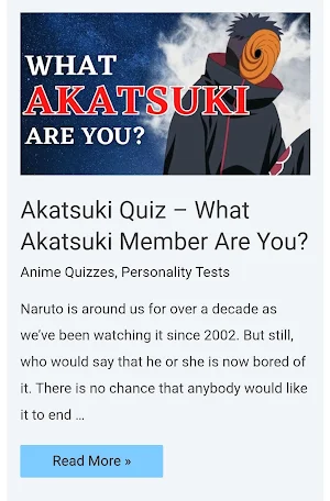 WeebQuiz - Anime Quizzes Screenshot 1