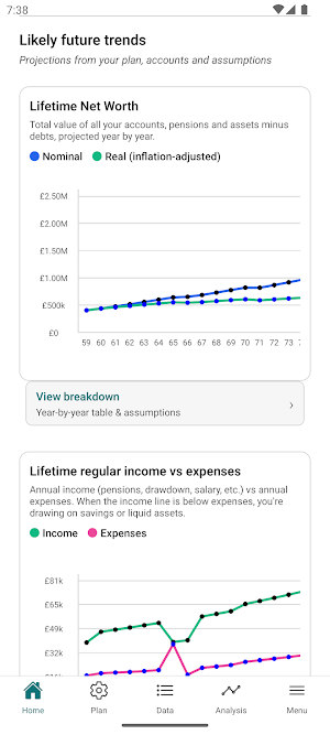 Pension Cashflow Modeller Screenshot 1
