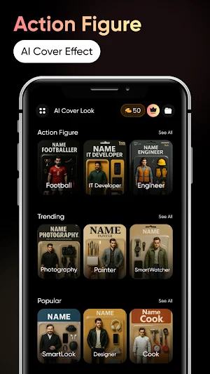 Action Figure : AI Cover Look Screenshot 1