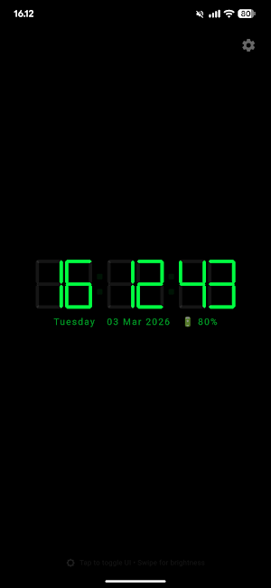 Led Digital Clock Screen Lock Screenshot 0