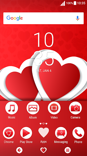 Valentines day | Live Wallpaper | Xperia Theme Screenshot 2