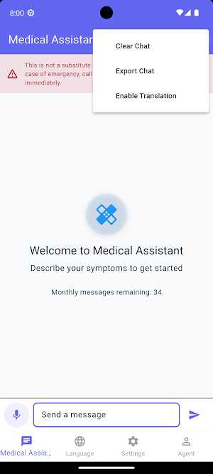 Medical Assistant Screenshot 1