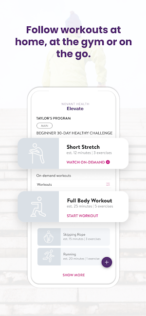 Novant Health Elevate App Screenshot 2