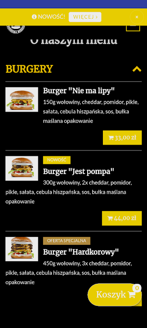 Burneika Burger Bielsko Biała Screenshot 2