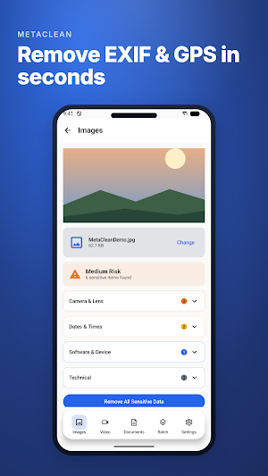 MetaClean: Metadata Remover Screenshot 2