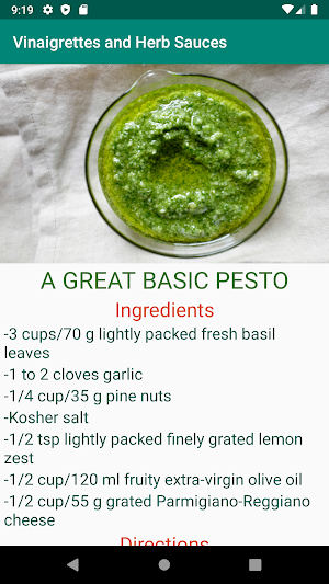 Vinaigrettes and Herbs Screenshot 1