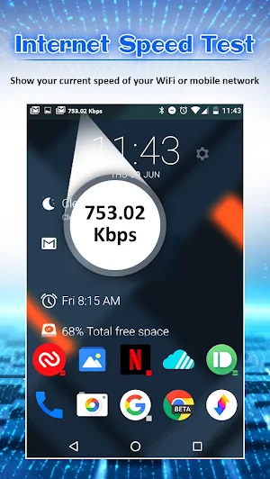 Internet Speed Meter Lite Screenshot 0