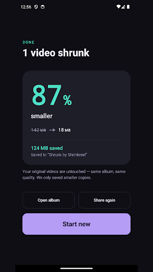 Shrinkreel: Video Compressor Screenshot 2
