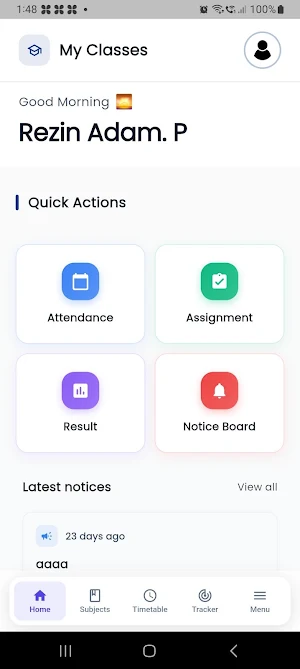SOQ Tracker Screenshot 1