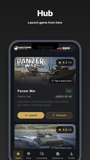 Panzer War Hub Screenshot 0