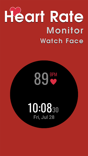 Heart Rate Monitor Watch Face Screenshot 1
