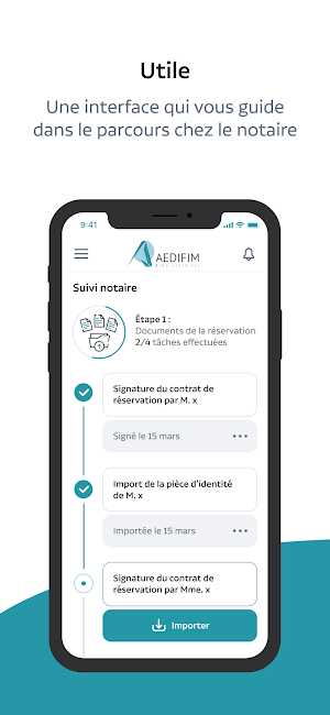 AEDIFIM - Espace client Screenshot 2