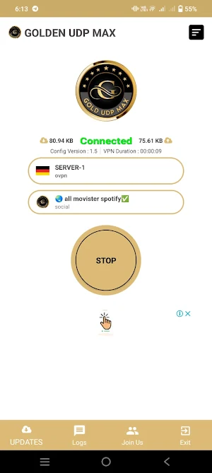 Golden Udp Max Screenshot 0