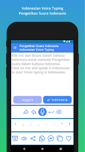 Indonesian Voice Typing Screenshot 0