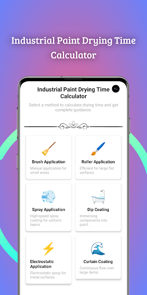 Industrial PaintDry Calculator Screenshot 0