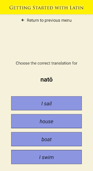 Drills for Getting Started with Latin Screenshot 1
