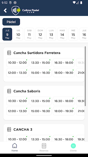 Colima Padel Club Screenshot 2