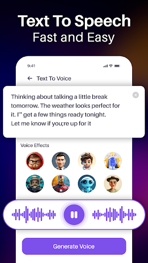 Voice Changer App - Voizy Screenshot 1