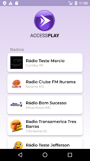 Rádio Access Play Demonstração Screenshot 0