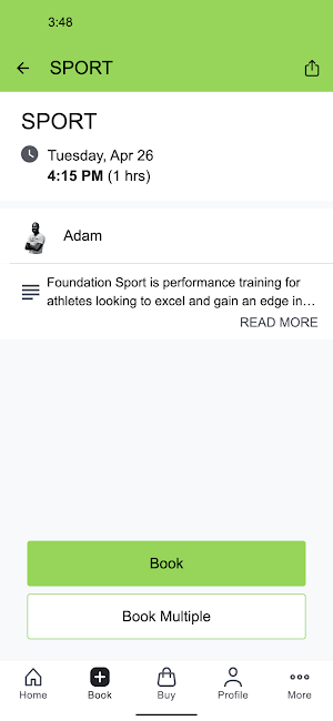 Foundation Fitness Screenshot 2