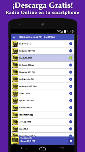 Radios de Mexico Gratis - Radio Online Screenshot 1
