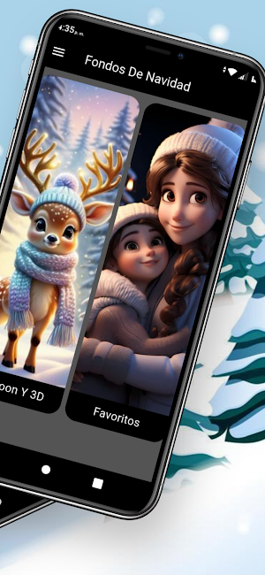 Fondos De Navidad Cartoon Y 3D Screenshot 1