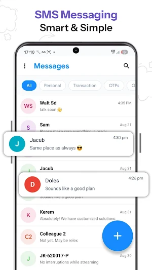 Messages: SMS & Text Home App Screenshot 0
