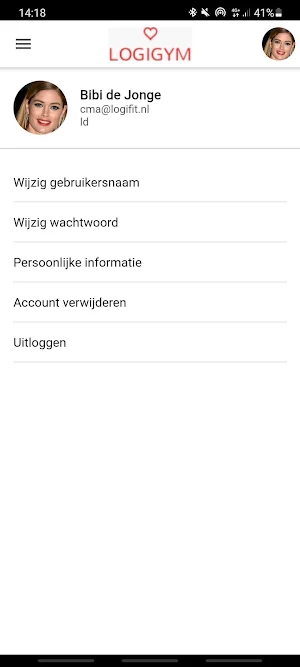 LogiFit Gym Screenshot 1