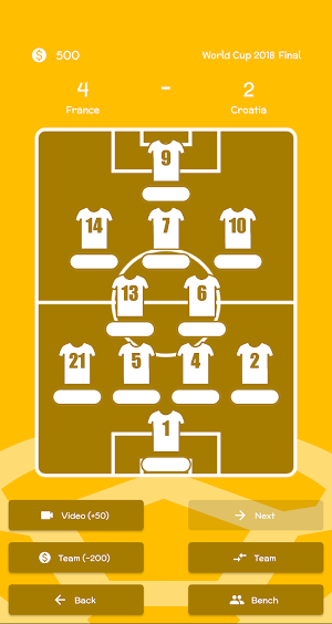 Guess World Cup Lineup Screenshot 2