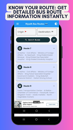 Riyadh Bus Route Screenshot 1