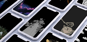 Black aesthetic wallpapers Screenshot 0
