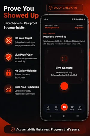 StreakPact: Accountability Screenshot 1